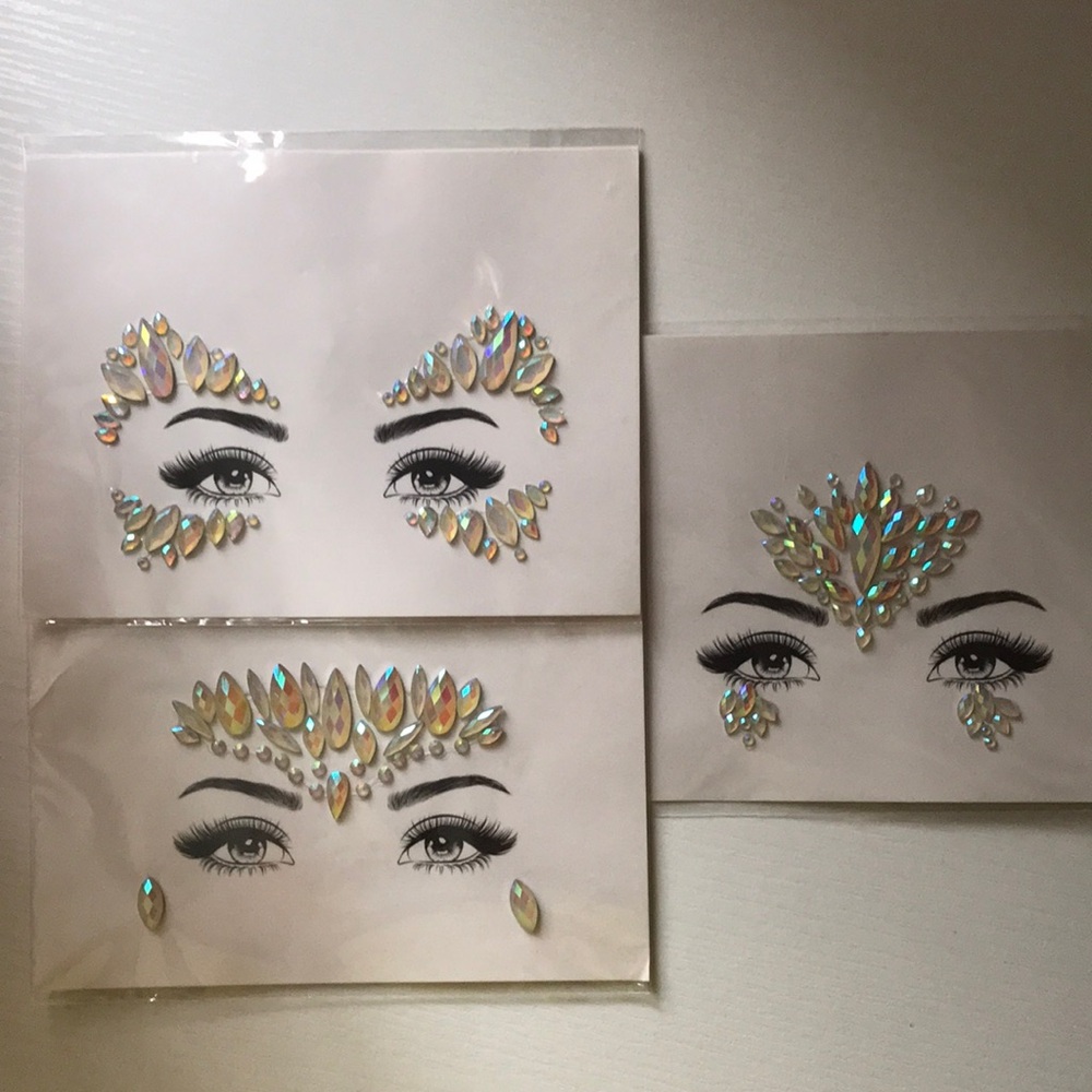 New Face jewel gem art bundle halloween festival edm club